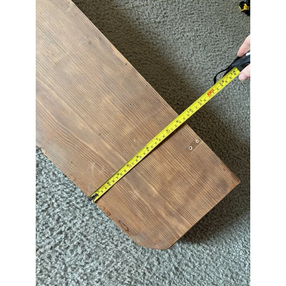 VTG Heart Shelf Cottage Core Handmade Wooden Hearts 48 INCH